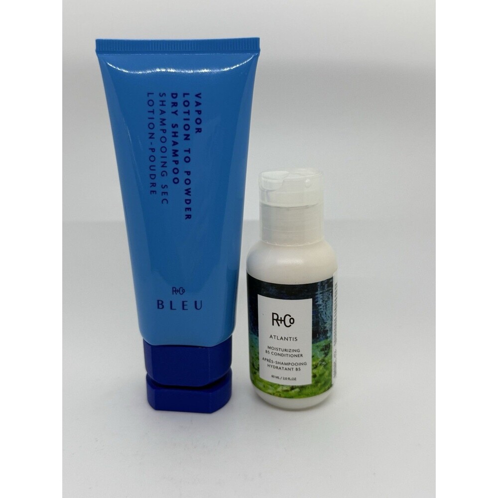 R+Co BLEU Dry Shampoo Vapor Lotion to Powder 3 Floz & Atlantis Conditioner 2floz
